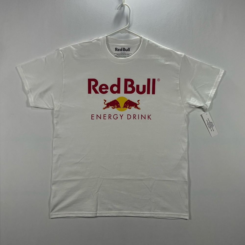 Red Bull Oracle F1 Racing White T-Shirt (Energy Drink Logo Tee) New With Tags